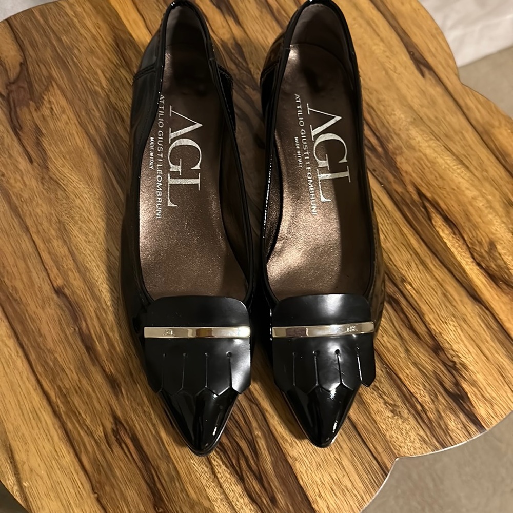 AGL Patent Leather Black Flats
